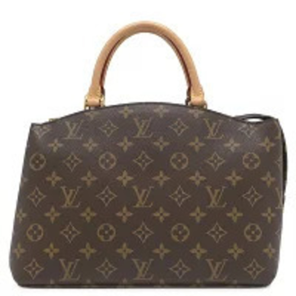 Louis Vuitton Palais Bag Monogram Canvas Brown Red Handbag Shoulder